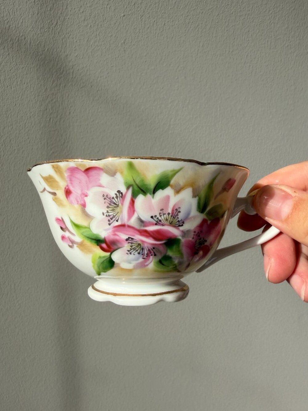 3/$30 🌟 Vintage Lefton China Floral Friendship Teacup & Saucer Set